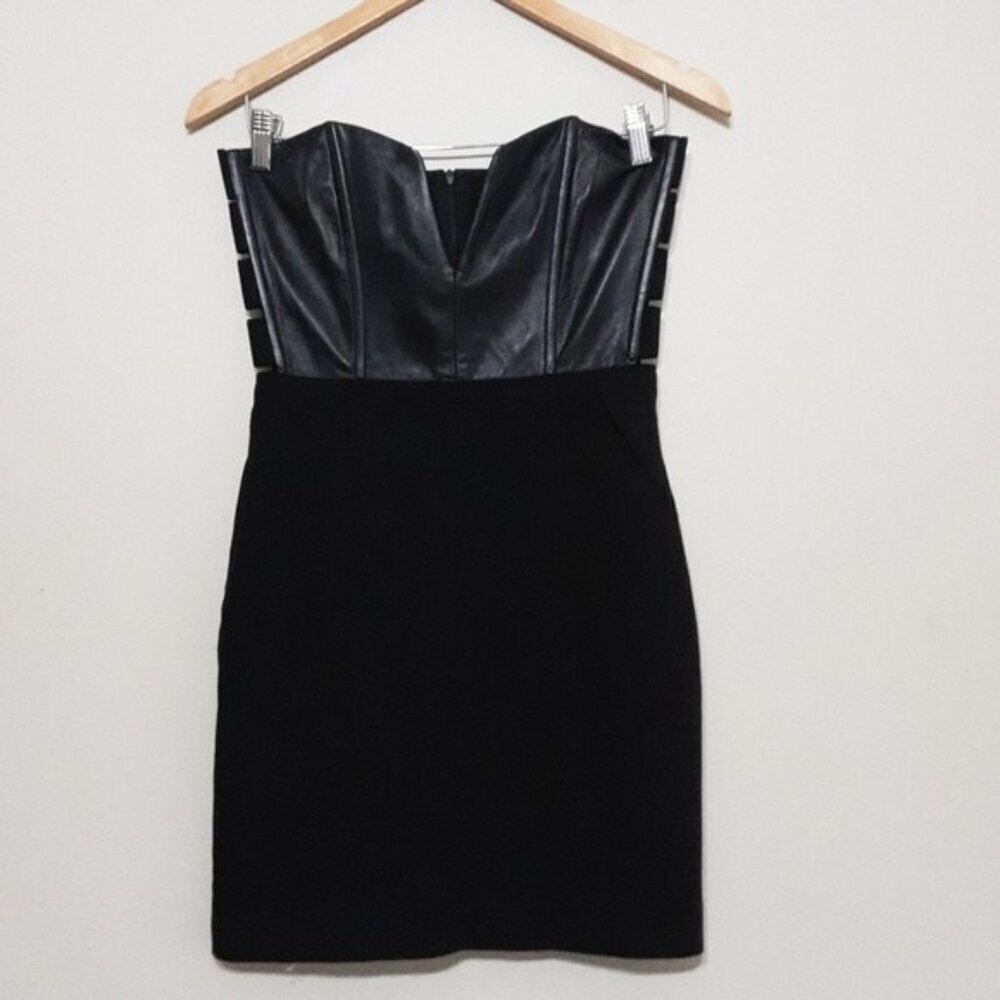 MASON lambskin BUSTIER SEXY BODY-CON MINI DRESS women 2 event coquette Y2K retro
